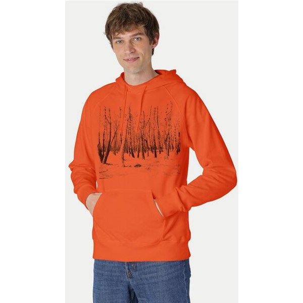 Peaces.bio - handbedruckte Biomode Hoodie Woodland Herren