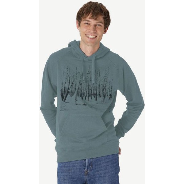 Peaces.bio - handbedruckte Biomode Hoodie Woodland Herren