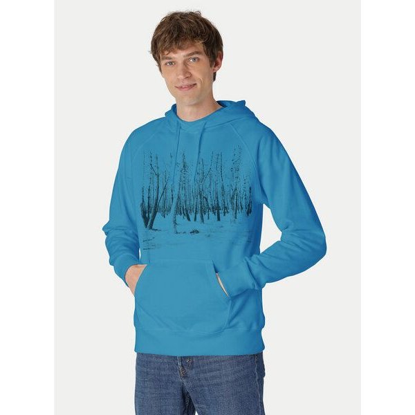 Peaces.bio - handbedruckte Biomode Hoodie Woodland Herren
