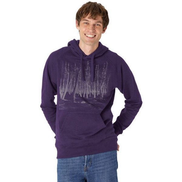 Peaces.bio - handbedruckte Biomode Hoodie Woodland Herren