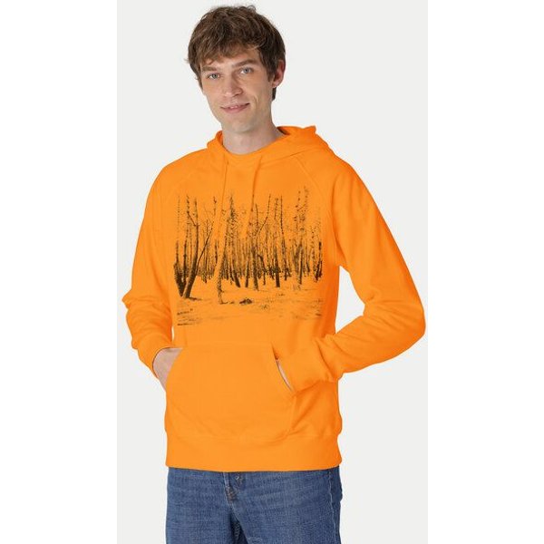 Peaces.bio - handbedruckte Biomode Hoodie Woodland Herren