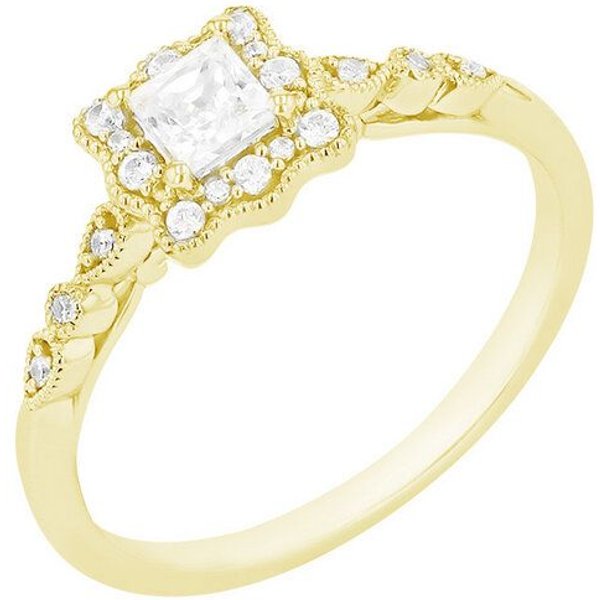 Eppi Vintage-Ring mit glänzenden Diamanten Venera