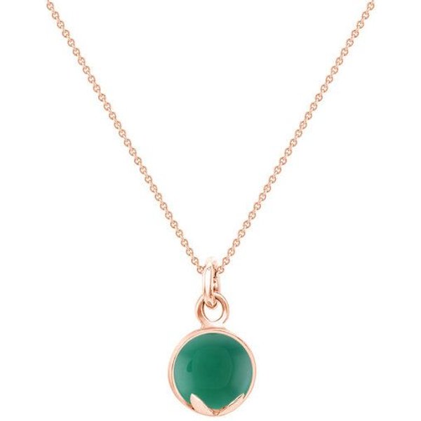 Eppi Goldkette mit Onyx-Cabochon Anhänger Azalea