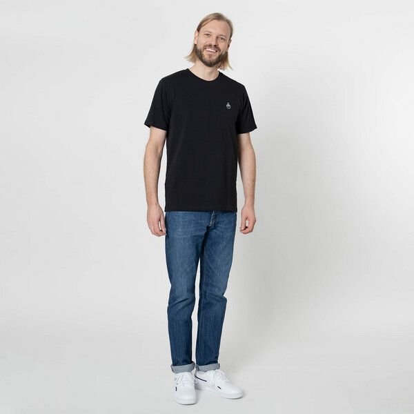 Fyngers Unisex T-Shirt aus Biobaumwolle - Modell F*CK YOU mit gestickter Veredelung