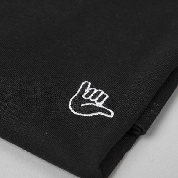 Fyngers Unisex T-Shirt aus Biobaumwolle - Modell HANG LOOSE mit gestickter Veredelung