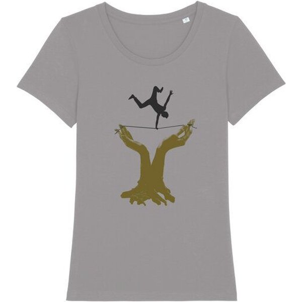 Spangeltangel T-Shirt "Slackline", Sport, Hobby, bedruckt, Siebdruck, für Frauen
