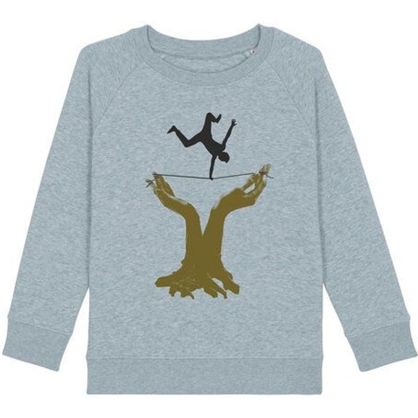 Spangeltangel Sweatshirt "Slackline", Kinder, Bio-Baumwolle, Siebdruck, Sport, bedruckt