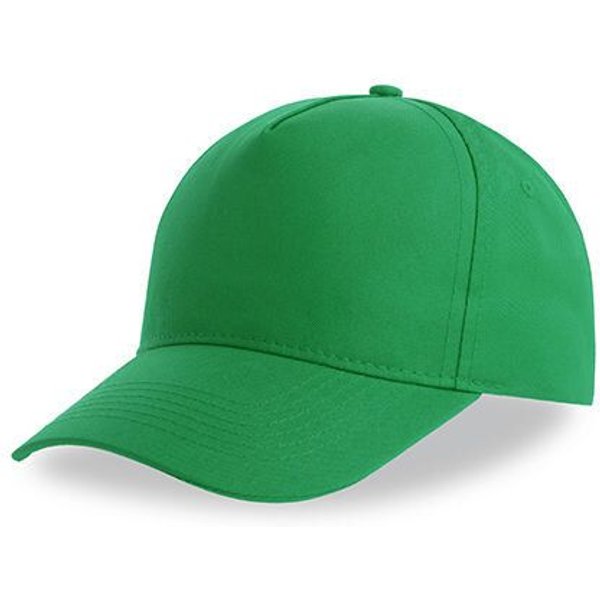 Atlantis Headwear Atlantis Recy Five Cap Klassische, strukturierte Baseballkappe, Geschwungener Schirm, Hochwertiger Klettverschluss