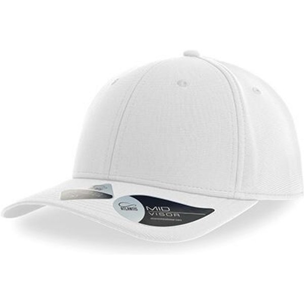 Atmungsaktive Basecap Baseball - Cap Gebogener Schirm mit Klettverschluss Atlantis Headwear