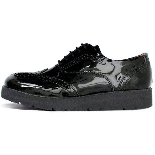 Will's Vegan Shop Flatform Brogues aus veganem, italienischen Leder