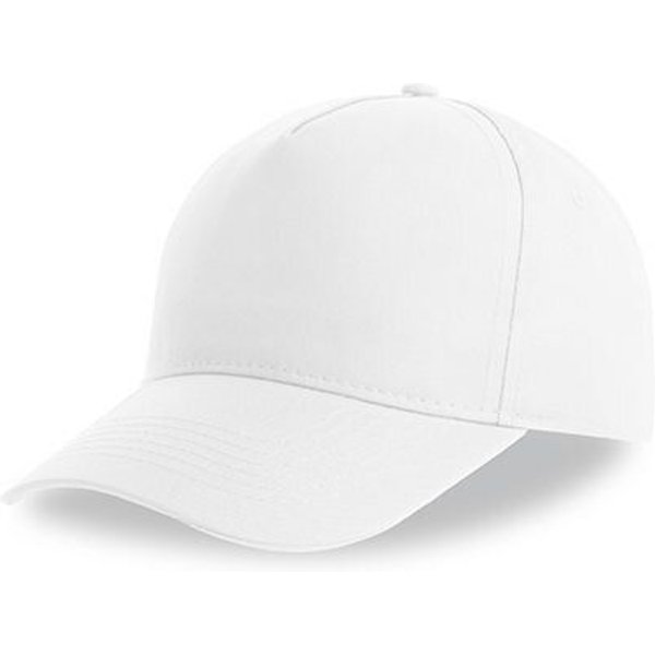 Atlantis Headwear Atlantis Recy Five Cap Klassische, strukturierte Baseballkappe, Geschwungener Schirm, Hochwertiger Klettverschluss