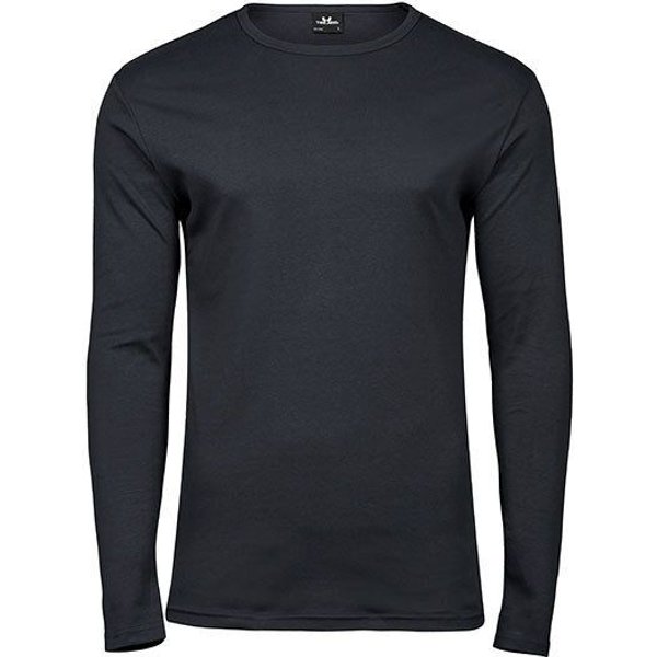 TeeJays Herren Langarm Shirt Taillierter Schnitt geschnitten Rundhals Bio - Baumwolle bis 3XL