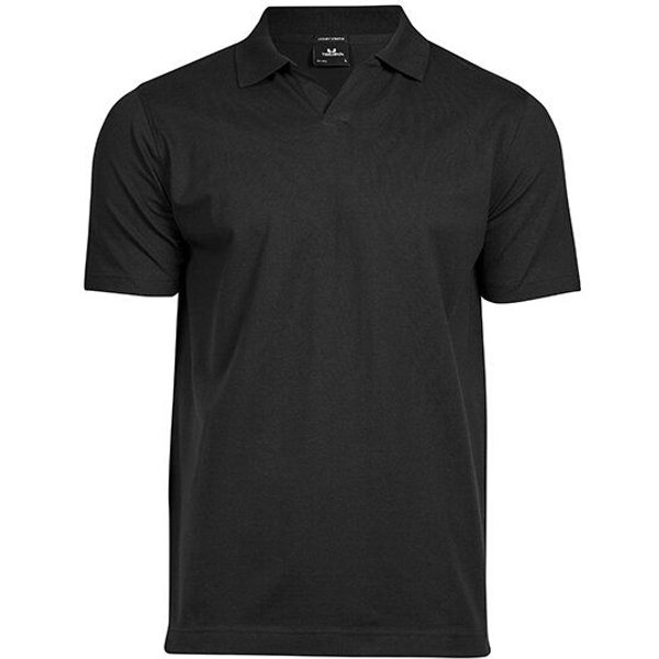 TeeJays Stretch Herren Polo Shirt Kurzarm V - Ausschnitt Bio - Baumwolle