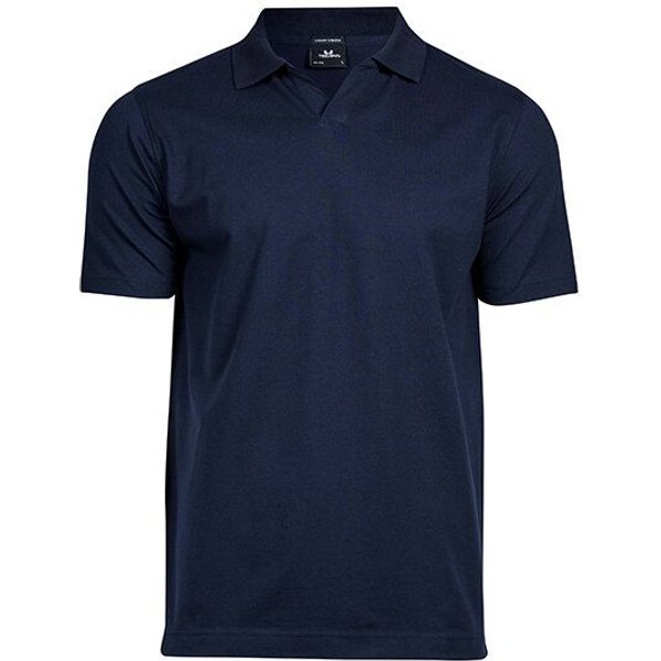 TeeJays Stretch Herren Polo Shirt Kurzarm V - Ausschnitt Bio - Baumwolle