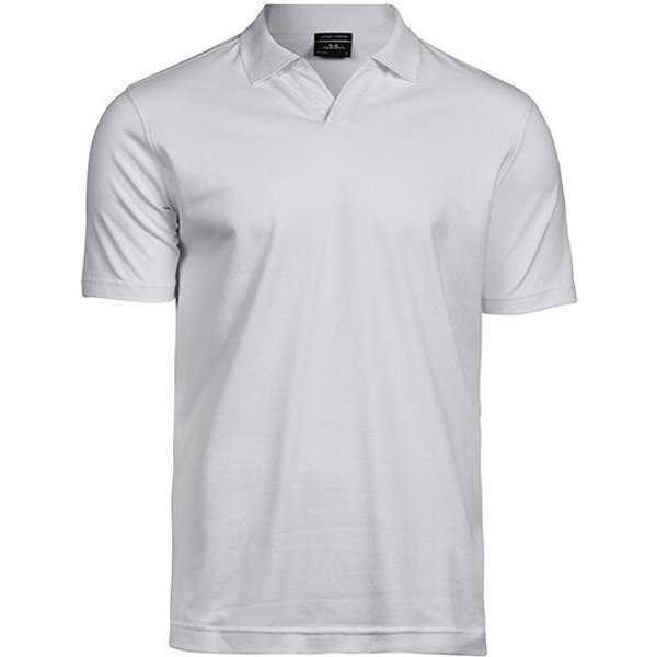 TeeJays Stretch Herren Polo Shirt Kurzarm V - Ausschnitt Bio - Baumwolle