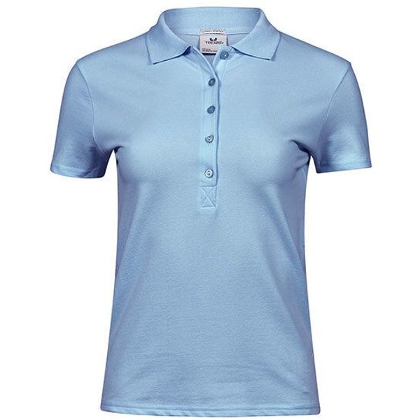 TeeJays Damen Stretch Polo Shirt Kurzarm Bio - Baumwolle neue Farben