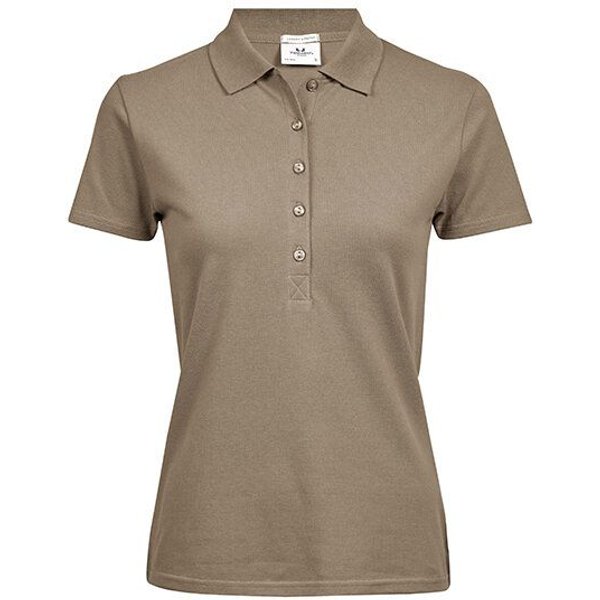 TeeJays Damen Stretch Polo Shirt Kurzarm Bio - Baumwolle neue Farben