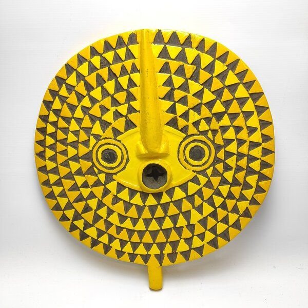 Moogoo Creative Africa Sonnenmaske "Masque solaire" aus Burkina Faso | Wanddekoration | verschiedene Größen und Farben | Unikate