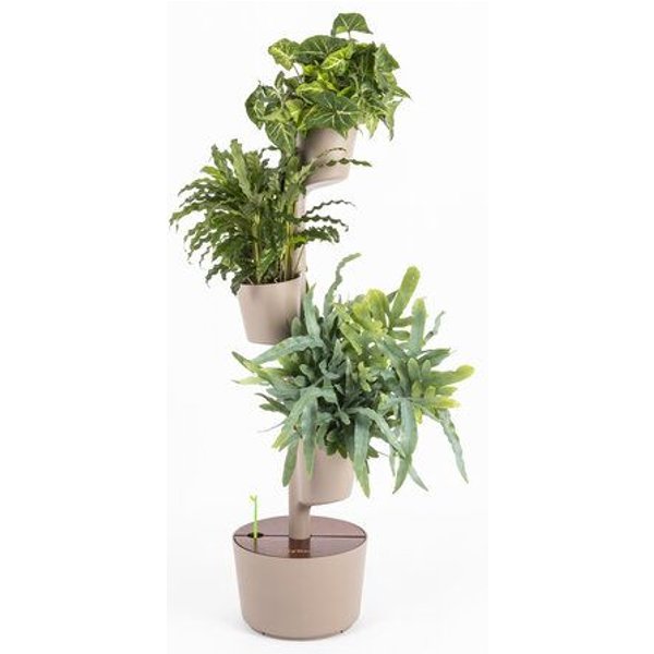 CitySens vertikaler Blumentopf mit automatischer Bewässerung; 3 Blumentöpfe