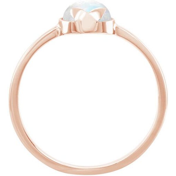 Eppi Goldener Ring mit Cabochon Mondstein Sophia