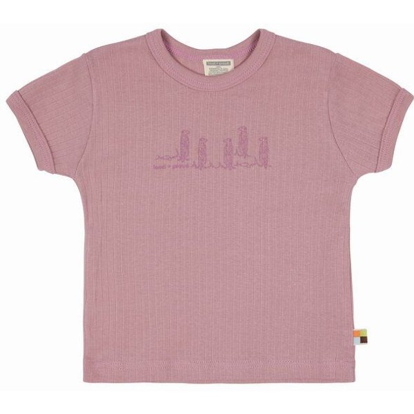 loud + proud Babys & Kinder T-Shirt Derby Rib mit Druck, GOTS-zertifiziert