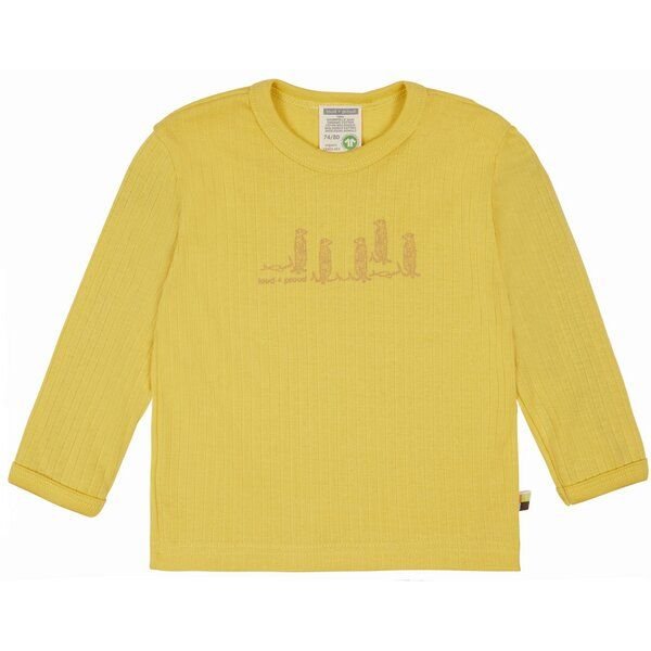 loud + proud Babys & Kinder Shirt Derby Rib mit Druck, GOTS-zertifiziert