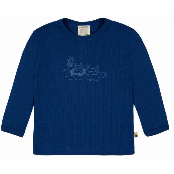 loud + proud Babys & Kinder Shirt Derby Rib mit Druck, GOTS-zertifiziert