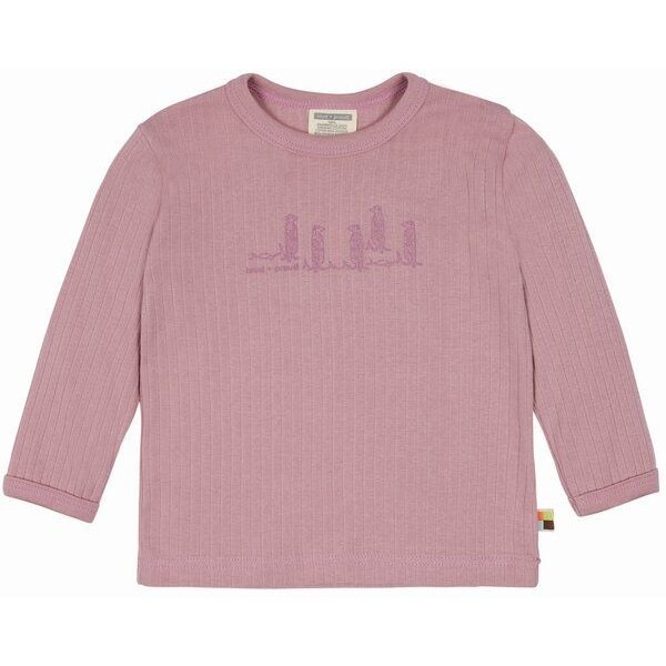loud + proud Babys & Kinder Shirt Derby Rib mit Druck, GOTS-zertifiziert