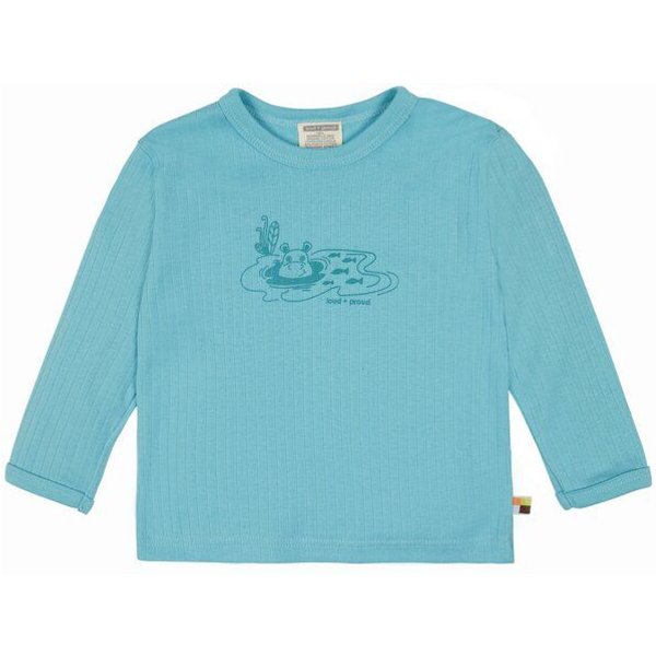 loud + proud Babys & Kinder Shirt Derby Rib mit Druck, GOTS-zertifiziert