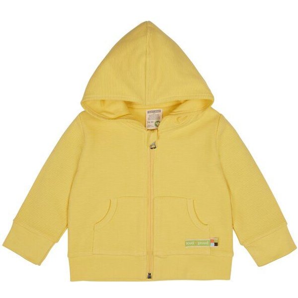 loud + proud Babys & Kinder Kapuzenjacke Rippenstruktur, GOTS-zertifiziert