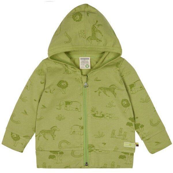 loud + proud Babys & Kinder Kapuzenjacke mit Druck, GOTS-zertifiziert