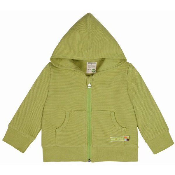 loud + proud Babys & Kinder Kapuzenjacke Rippenstruktur, GOTS-zertifiziert