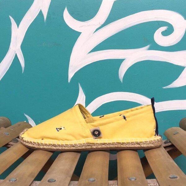 REFISHED fair fashion Espadrilles 'HAPPINESS' (Skateboarder)