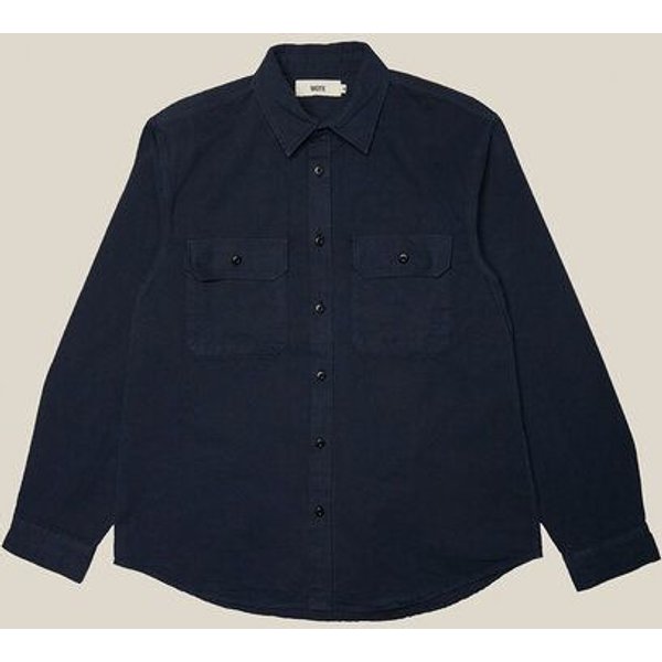 WOTE Herren Herringbone Utility Shirt aus 100 % Bio-Baumwolle