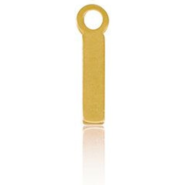 ELEKTROPULLI Super Feine Glieder Kette in 3 Längen mit Initial Anhänger (ca. 9 x 5mm)