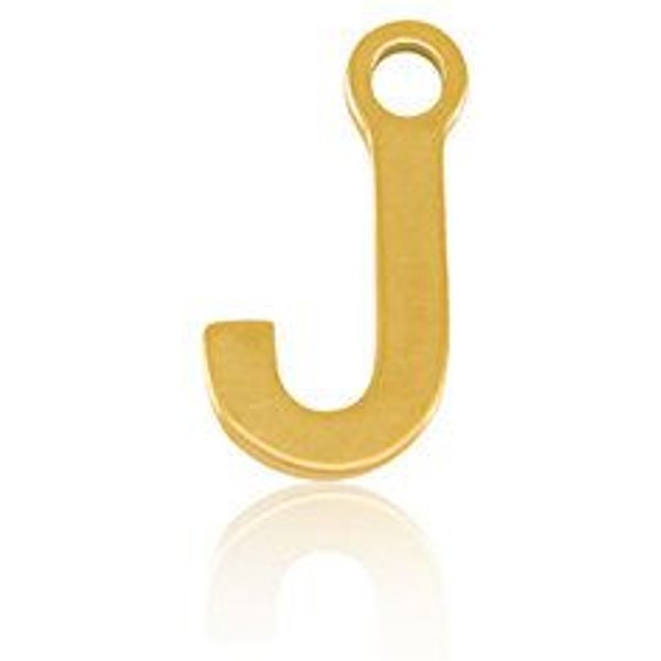 ELEKTROPULLI Super Feine Glieder Kette in 3 Längen mit Initial Anhänger (ca. 9 x 5mm)