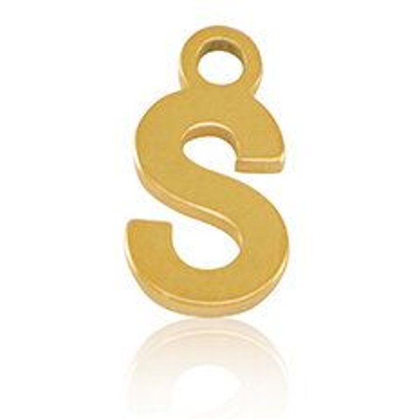 ELEKTROPULLI Super Feine Glieder Kette in 3 Längen mit Initial Anhänger (ca. 9 x 5mm)