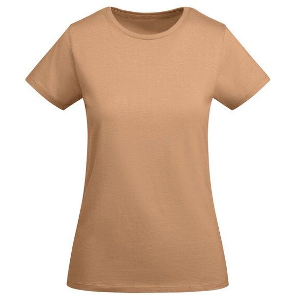 Roly Eco Damen T-Shirt Breda Rundhals enger geschnitten Körpernah Bodyfit