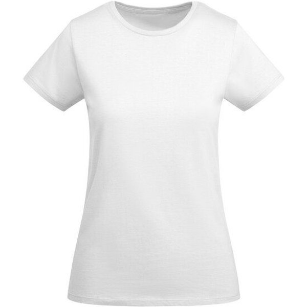 Roly Eco Damen T-Shirt Breda Rundhals enger geschnitten Körpernah Bodyfit