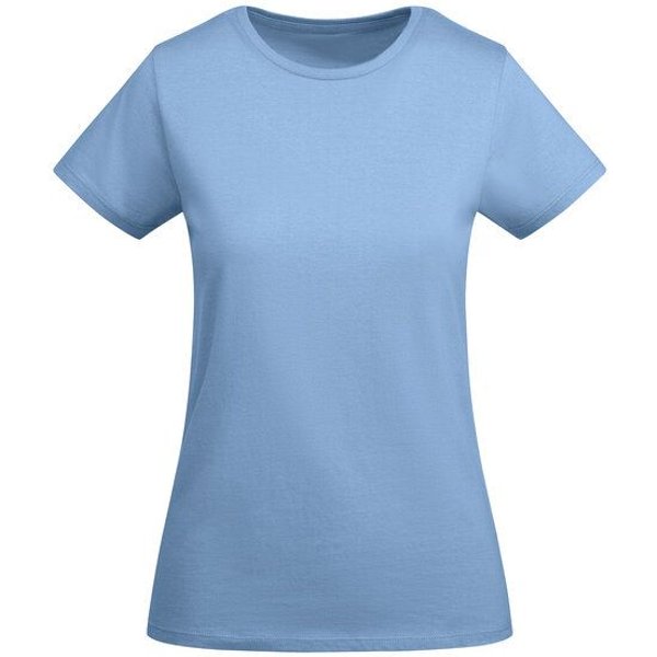 Roly Eco Damen T-Shirt Breda Rundhals enger geschnitten Körpernah Bodyfit