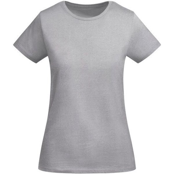 Roly Eco Damen T-Shirt Breda Rundhals enger geschnitten Körpernah Bodyfit