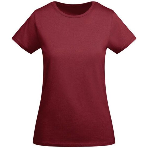 Roly Eco Damen T-Shirt Breda Rundhals enger geschnitten Körpernah Bodyfit