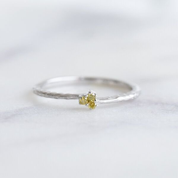 Eppi Ring mit gelben Diamanten Milan