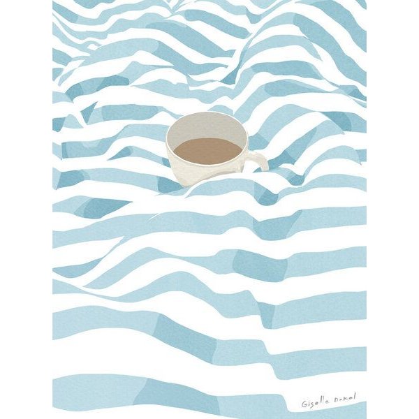 Photocircle Wandbild / Poster / Leinwand - Coffee in Bed