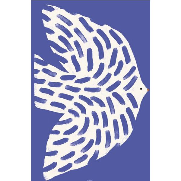 Photocircle Wandbild / Poster / Leinwand - Printed wall art with white bird in flight