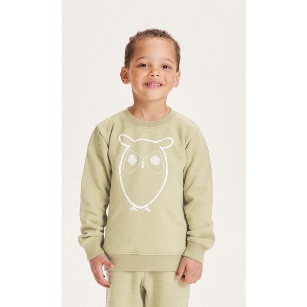 KnowledgeCotton Apparel KnowledgeCotton Kinder Sweatshirt Owl reine Bio-Baumwolle
