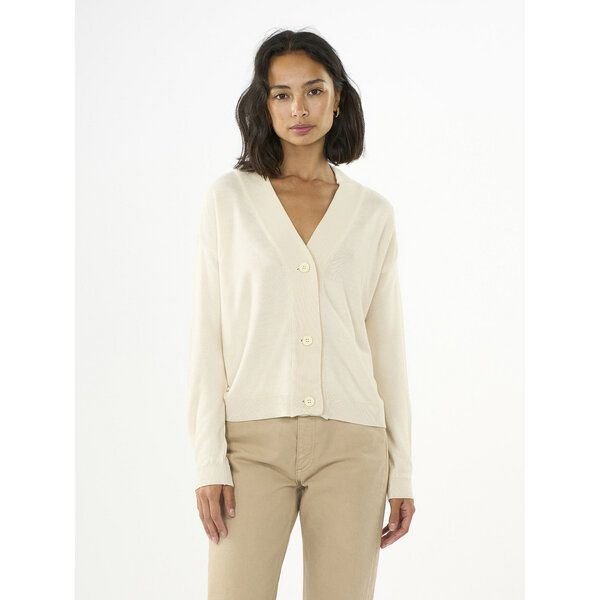 KnowledgeCotton Apparel Strickcardigan mit V-Ausschnitt aus EcoVero