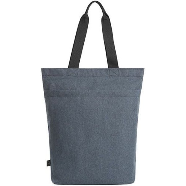 Halfar Einkaufstasche mit Boden und Vortasche mit Reißverschluss Recyceltes Polyester