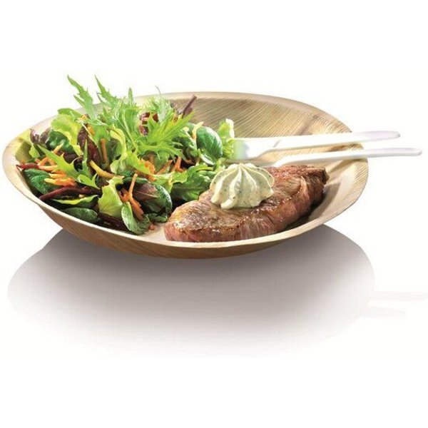 naturesse® Naturesse – Palmblatt Teller rund (Ø 18 cm, 25er-Pack)