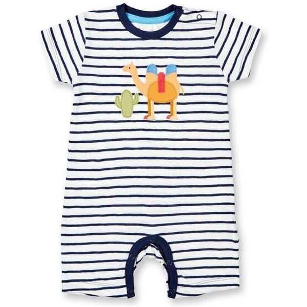 Sense Organics & friends in cooperation with GARY MASH Kurzer Baby Strampler gestreift aus Biobaumwolle